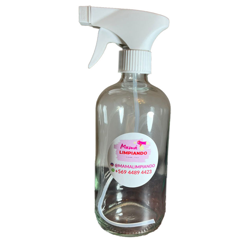 Botella de Vidrio 500ml con gatillo - Mamá Limpiando