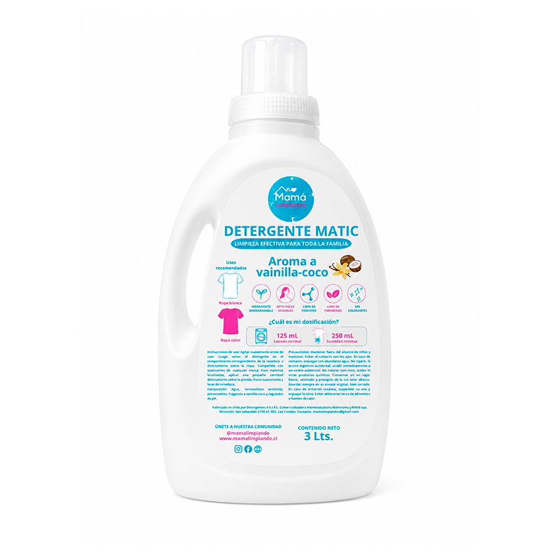 Detergente Matic | Vainilla Coco 3 L