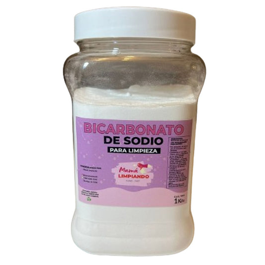 Bicarbonato de sodio para limpieza en frasco 1 Kilo - Mamá Limpiando