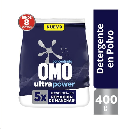 Detergente en polvo Omo para tus mezclas de limpieza 400grs