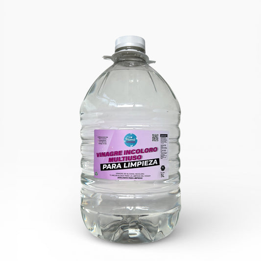 Vinagre de alcohol Incoloro 8% acidez para limpieza 5Lts