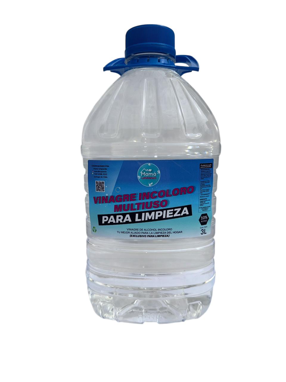Vinagre Incoloro De Alcohol 10% Acidez, 3 Lts,único En Chile