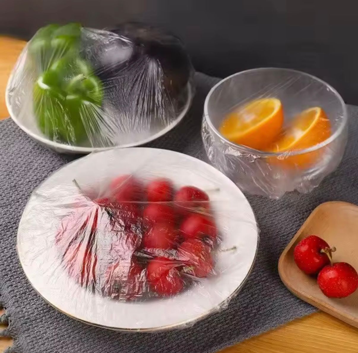 Tapas elásticas de plástico desechable multiuso 20 unidades