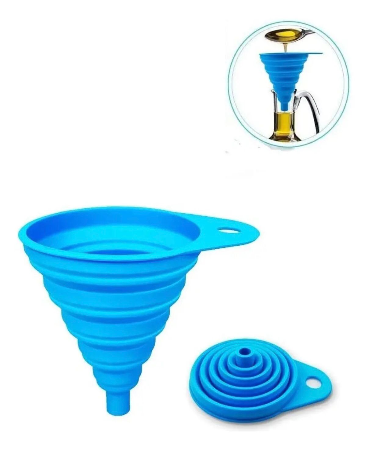 Embudo de silicona multiuso color surtido