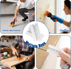 Raspador doble hoja plástico y metal para vidrio, pintura, grasa, pegamento con 10 repuestos (5 de c/u)