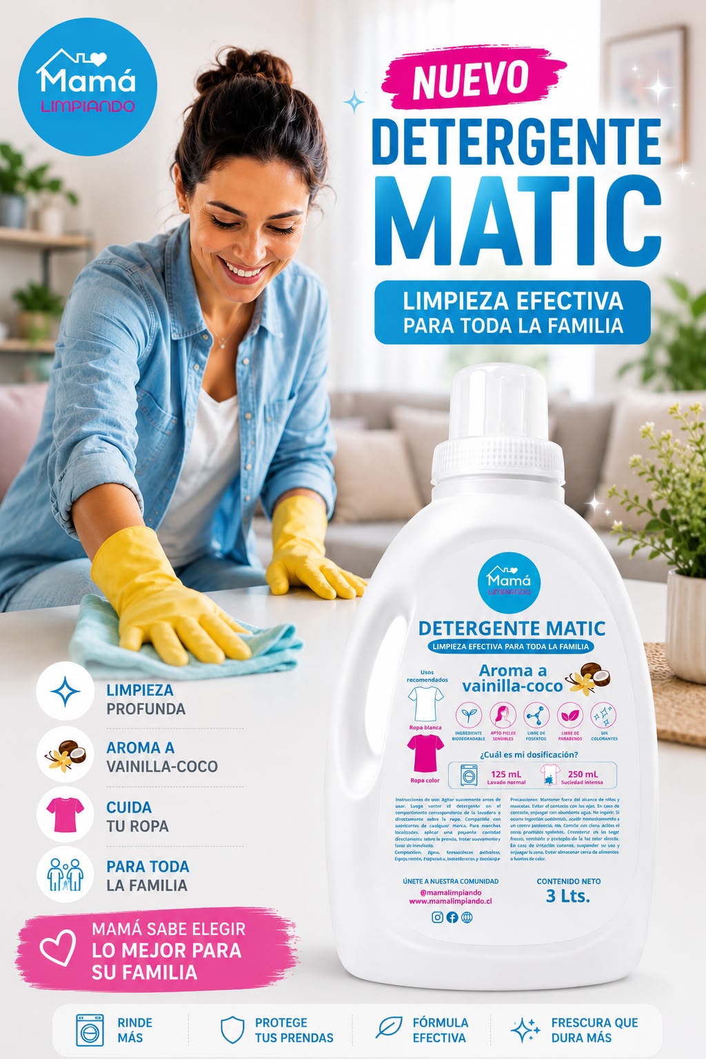 Detergente Matic | Vainilla Coco 3 L