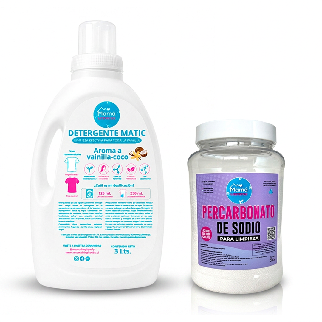 Pack Lavado Completo — Detergente 3L + Percarbonato 1kg