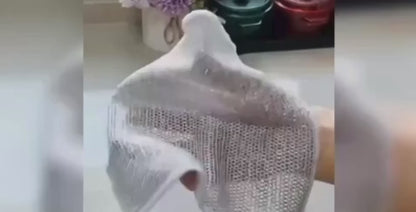 Paño de limpieza multiuso de fibra de alambre