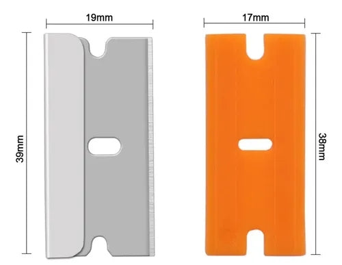Repuestos para raspador, 5 plásticos y 5 metálicos